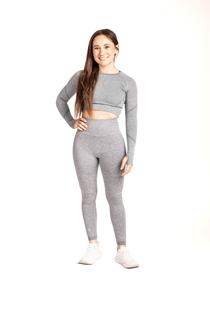 Frostfire Long-Sleeve Crop Top